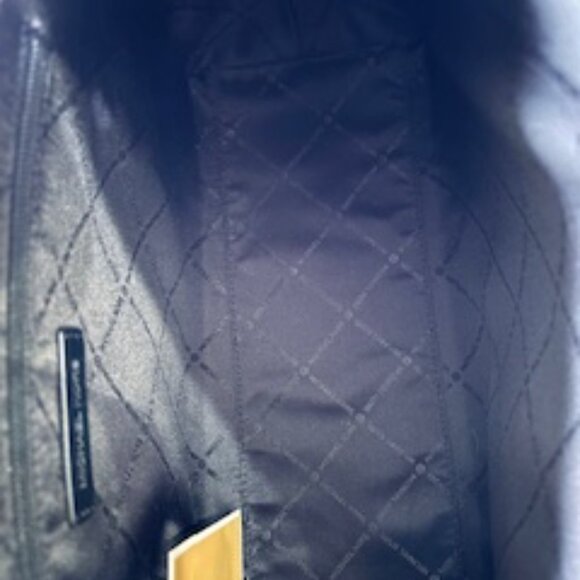 Michael Kors "large hobo" charcoal and black shoulder handbag NWT - Picture 6 of 7